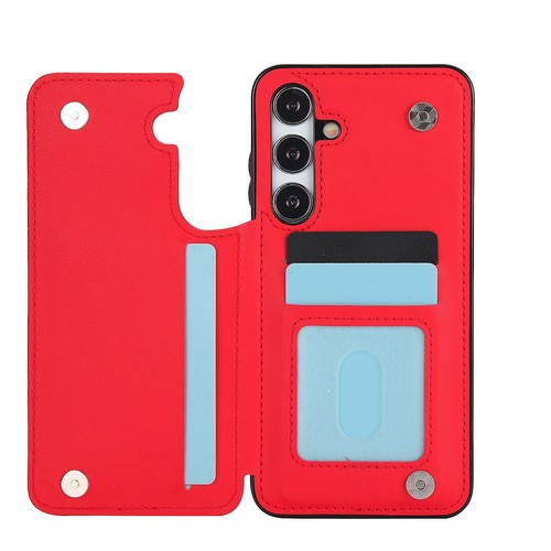 Funda protectora de cuero de lujo con ranuras para tarjetas de crédito para Samsung Galaxy serie A - Imagen 47 de 62