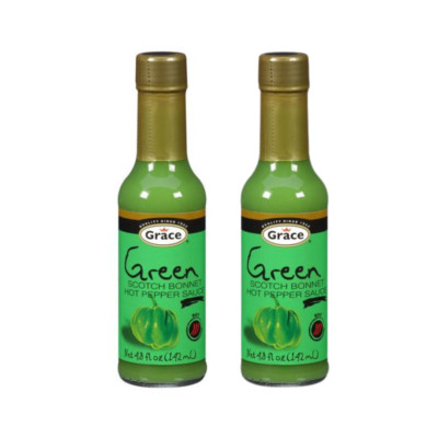 Grace Green Scotch Bonnet Hot Pepper Sauce 5 flüssige Unzen - 2 - Tarife werd...