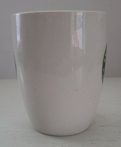 Starbucks 2007 Coffee Cup Traditional Mermaid Logo White Holds 10.2 OZ. Retired - Picture 2 of 7