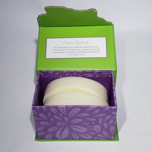 Shugar Soapworks Floral Soap w Shea Butter 2 4.5 Oz Bath Bars Pure Veg USA NIB - Picture 2 of 11