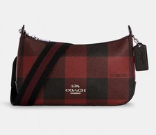 red and black coach