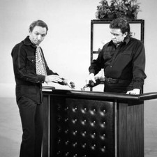 Mel Tillis Johnny Cash on The Glen Campbell Hour TV Show 1970 Old Photo