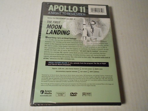 Apollo 11: A Night To Remember BRAND NEW Factory Sealed DVD BBC Acorn - Picture 3 of 7