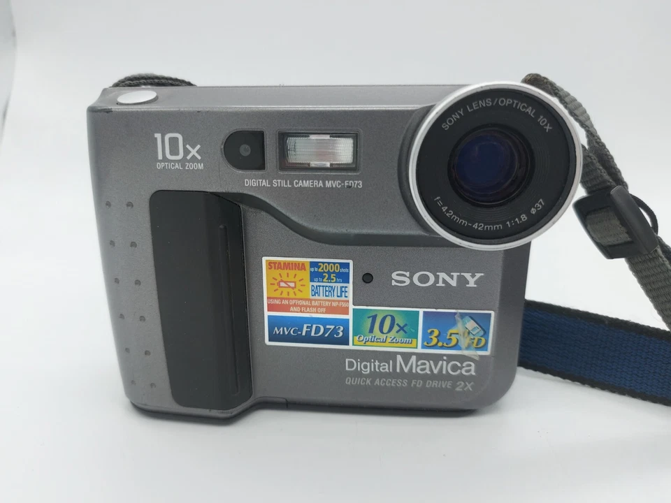 Sony MVC-FD73 Mavica Floppy Disk Digital Camera 10x Optical Zoom - Image 2 of 4