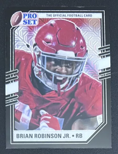 Brian Robinson Jr. 2022 Leaf Pro Set Black Portrait Mojo PSP-BRJ - Alabama 