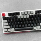 Black Gray Double-shot Keycaps set OEM Profile for Cherry MX Mechanical Keyboard