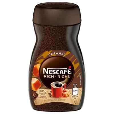 5 x Nescafe Rich Instant Coffee Caramel100g / 3.5 oz each