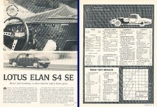1969 Lotus Elan Road Test Original Review Report Print Article K39