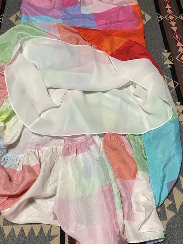 Tanya Taylor Donatella Silk Shift Dress Sz M Colorful Geometric BR - Picture 6 of 7
