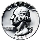 GEM PROOF 1963 Washington SILVER Quarter ULTRA NICE COIN!