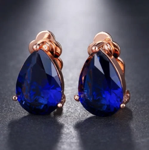 Clip on earrings rose gold deals