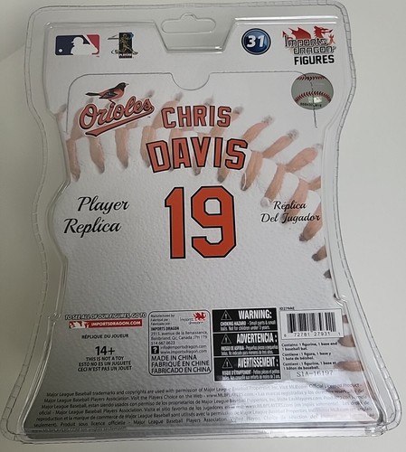 CHRIS DAVIS MLB Imports Dragon 6" Baltimore Orioles BASEBALL HOME RUN KING MVP - Picture 6 of 7