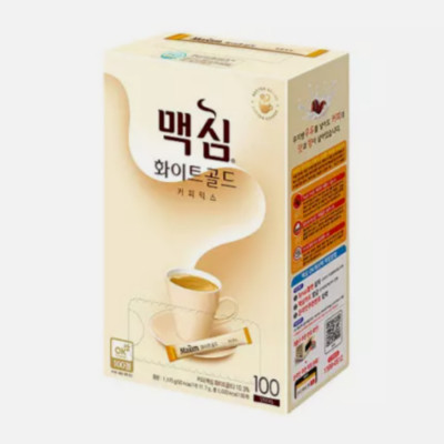 [Maxim]  White Gold  / Korean Mix Instant Coffee / Xylose Sugar / 100 Pcs K-Food