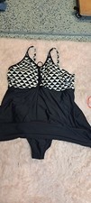 Swimsuits for All Womens Size 22 Black One Piece Excellent
