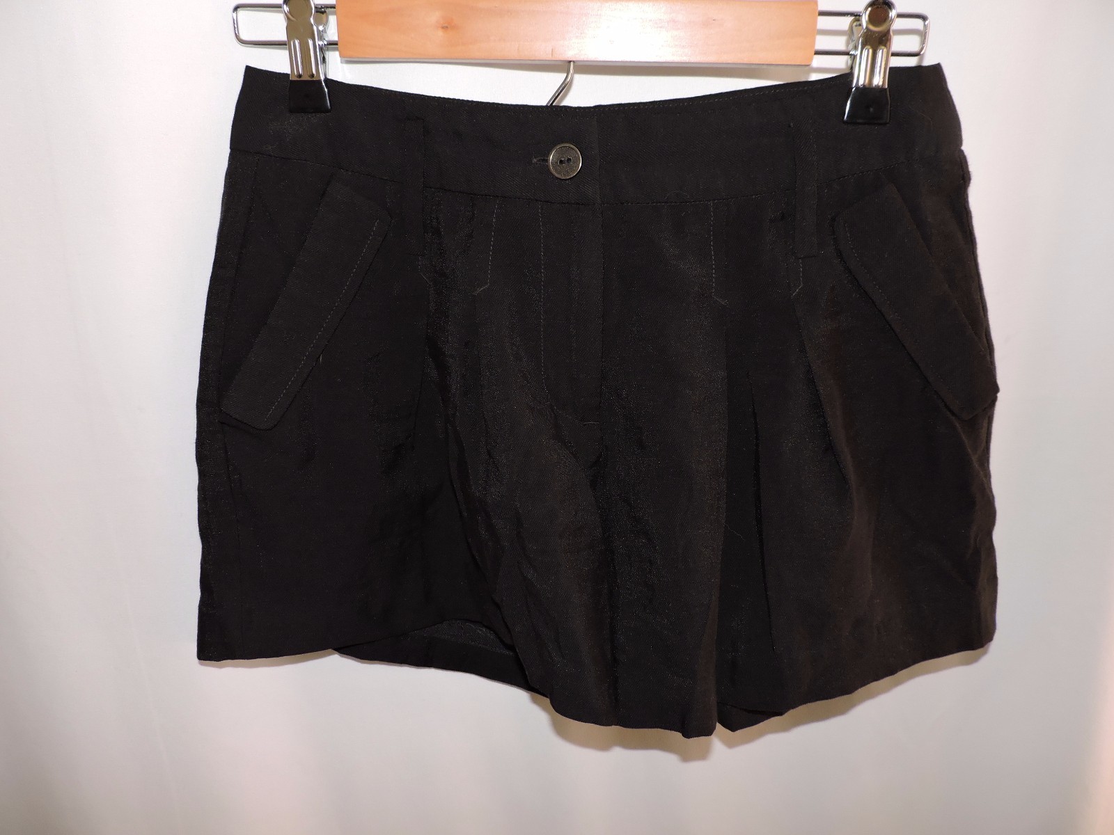 BCBGeneration Shorts BCBG Solid Black Pleated Sum… - image 1