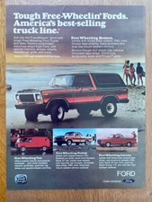 Ford Bronco Oldtimer Original 1979 Vintage Advert Werbung Reklame Pickup Truck