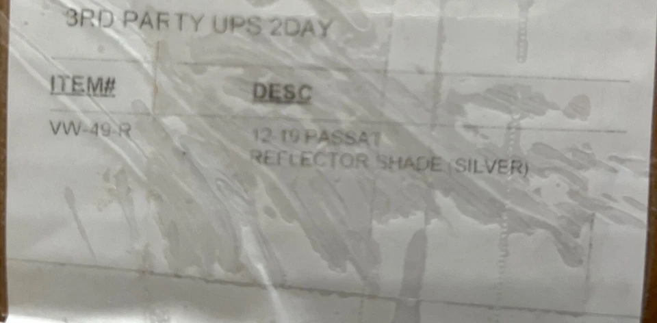 Intro-Tech Parasol-SnowShade VW-49-R Ajuste Personalizado Parabrisas Parasol VW Passat Foto 3 de 3