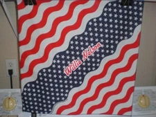 Willie Nelson Stars & Stripes Cotton-Poly Bandana Handkerchief Head Wrap Do-Rag