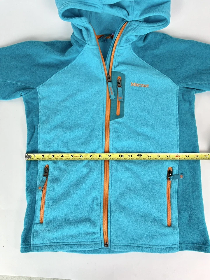 Chaqueta Suéter MARMOT Juvenil Niña Talla XL Polar Turquesa/Naranja Cremallera Frontal Foto 2 de 4