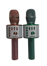 BONAOK Wireless Bluetooth Karaoke Microphone, Portable Handheld Rechargeable TWO