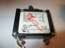 CARLING Technologies 15 amp Toggle Circuit Breaker AC/DC, Indicator light conn