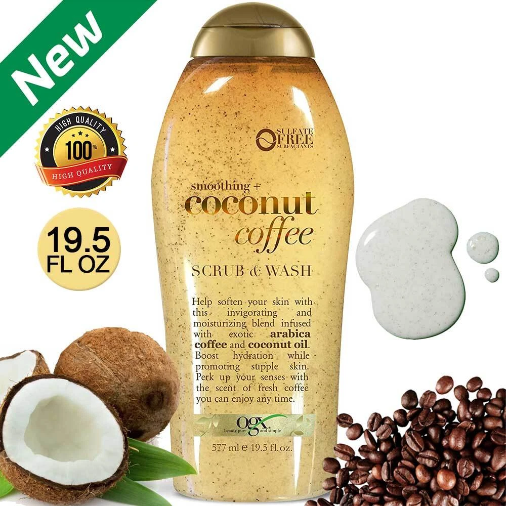 Coconut Coffee Body Scrub And Wash For Dry Skin Exfoliating