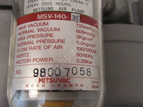 MSV-140-3F Mitsuvac - Used - incl. warranty - shipped within 1 business day - 第 5/5 張圖片