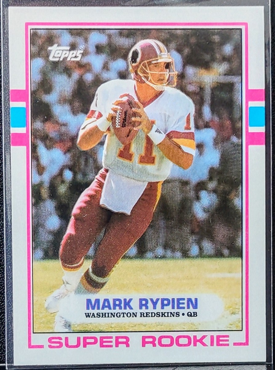 1989 Topps Super Rookie Mark Rypien RC #253 Washington Redskins