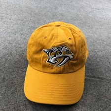 Nashville Predators Hat Cap Adjustable Yellow Embroidered Logo NHL Hockey Sport*