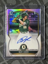 2023 Bowman Chrome #CPA-BCE Bjay Cooke Chrome Prospect Auto Refractor /499