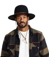 Brixton Felt Tilly Hat in Black, Small