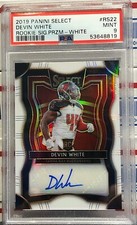 2019 SELECT DEVIN WHITE, #RS-22, AUTO, ROOKIE, WHITE PRIZM, #29/35, PSA MINT 9