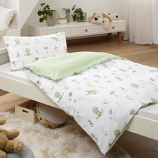Lorenchen Mako Satin Wende-Kinder-Bettwäsche Froschkönig 0464 grün Frosch Lorena
