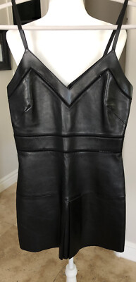Authentic Gucci Leather Lambskin Tank Mini Dress 36 | eBay Authentic Gucci Leather Lambskin Tank Mini Dress 36 | eBay
