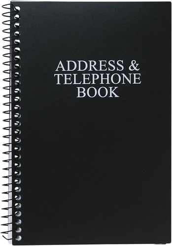 Iconikal Address and Telephone Book, Black, 8 X 5 Inches for Organizing Names - Picture 12 of 12