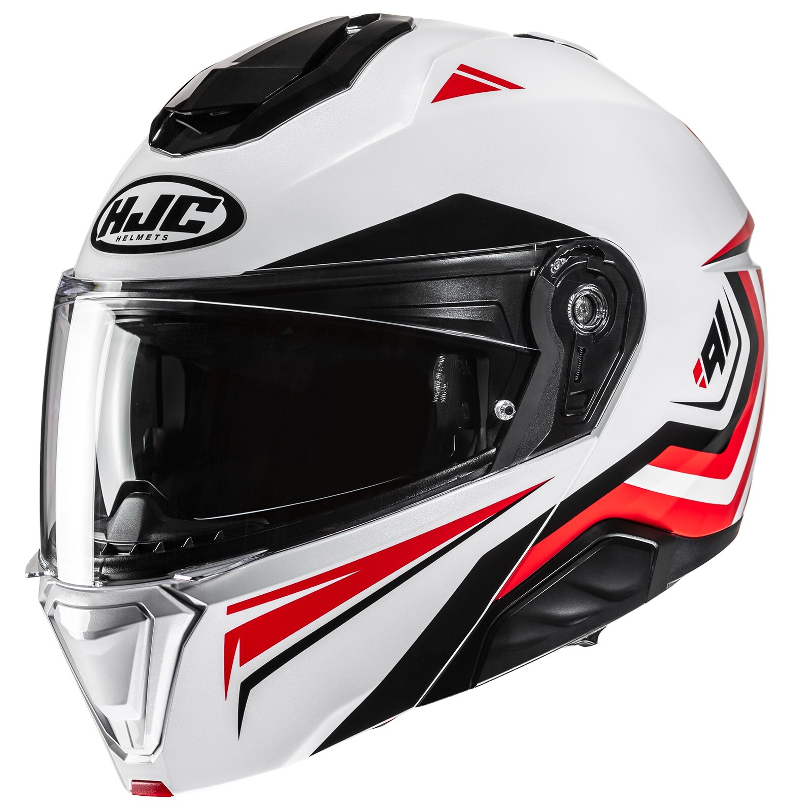 HJC i91 Tricus Modular SunShield Motorcycle Helmet Red XL Extra Large DOT USA