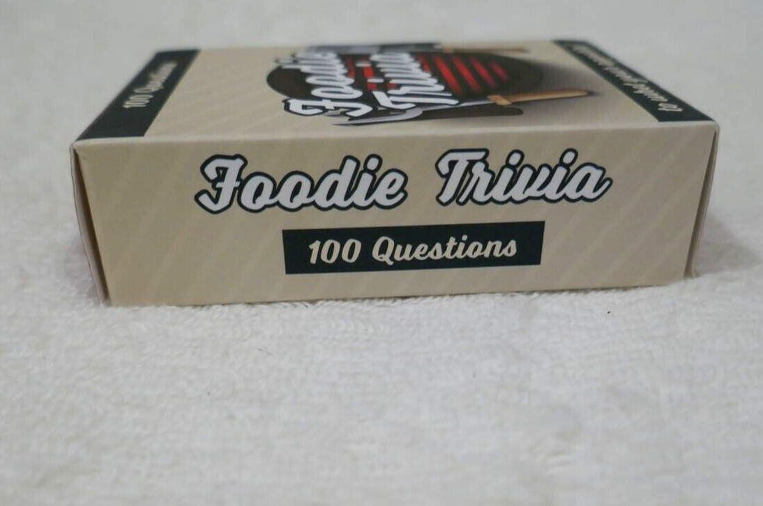 Food & Drink Trivia Talking Tables After Dinner Questions Cards Food Trivia Game