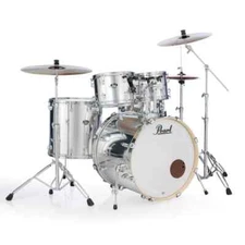 Pearl Export 5pc Drum Set w/Stands & FREE Sabian Cymbals Mirror Chrome