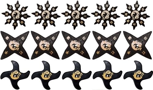 4″, 5 Point Stainless Steel Throwing Stars 3 Pc w/ Nylon Sheath -  International Spy Shop