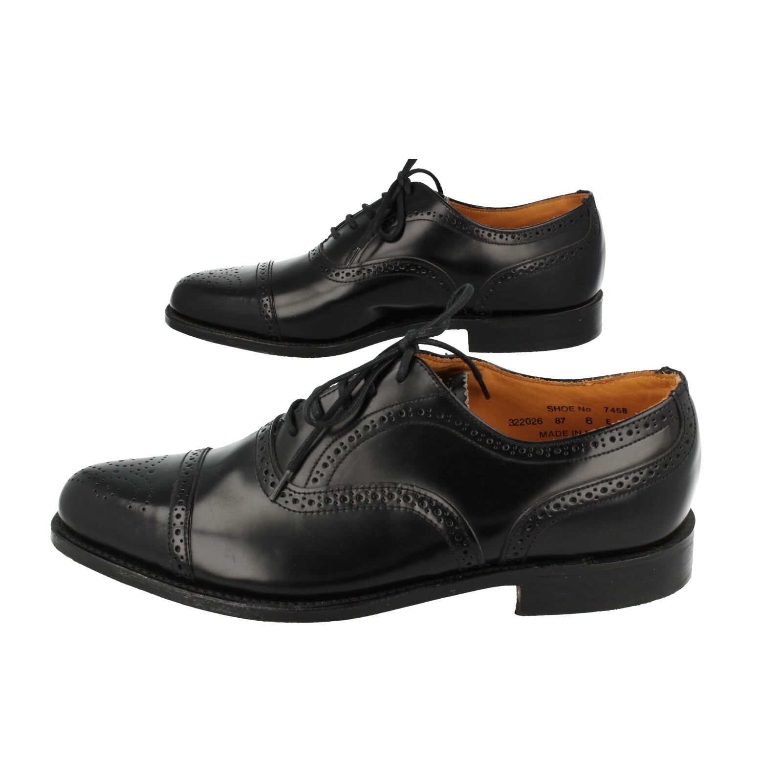 Leather Brogue Shoes UK6 E : 745B | eBay