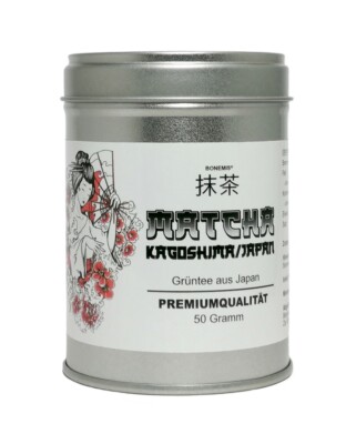 Matcha, Premiumqualität aus Kagoshima (Japan), 50 g, Bonemis 