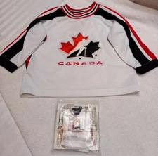 Team Canada Mighty Mac Sports Hockey Jersey Kids Size 3 White