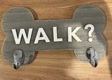 Wall Mount Dog Leash Holder Decorative Key Holder Hooks for Entry Way NEW