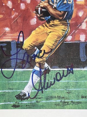LANCE ALWORTH Bambi Chargers JSA COA Autographed Signed Goal Line