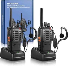 Walkie Talkies Pack of 2, Long Range Two Way Radios with Rechargeable Batteries