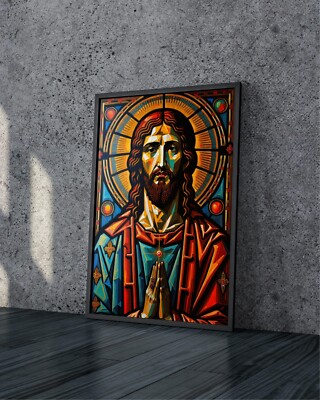 JESUS POSTER PRINT RELIGION CHRIST CHURCH IMAGE ART SIZE A3 A4 | eBay UK