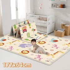 Foldable Baby Play Mat 177 63.5cm Educational Crawling Carpet Kids Activity Rug