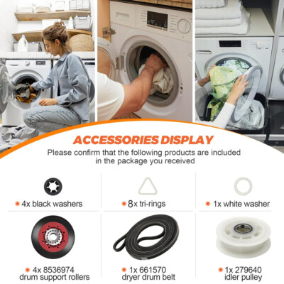 4392067 Kit Manutenzione Riparazione Asciugatrice Per Asciugatrice Idromassaggio - Foto 6