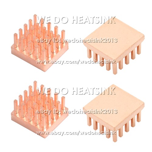 13x12x7mm Copper Heat Sink With or Without Tape For Raspberry Pi CPU LAN RAM IC - Picture 5 of 15