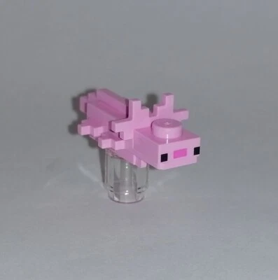 LEGO Minecraft - Axolotl rosa - Figur Minifigur Lurch Molch Meer Ozean 21247